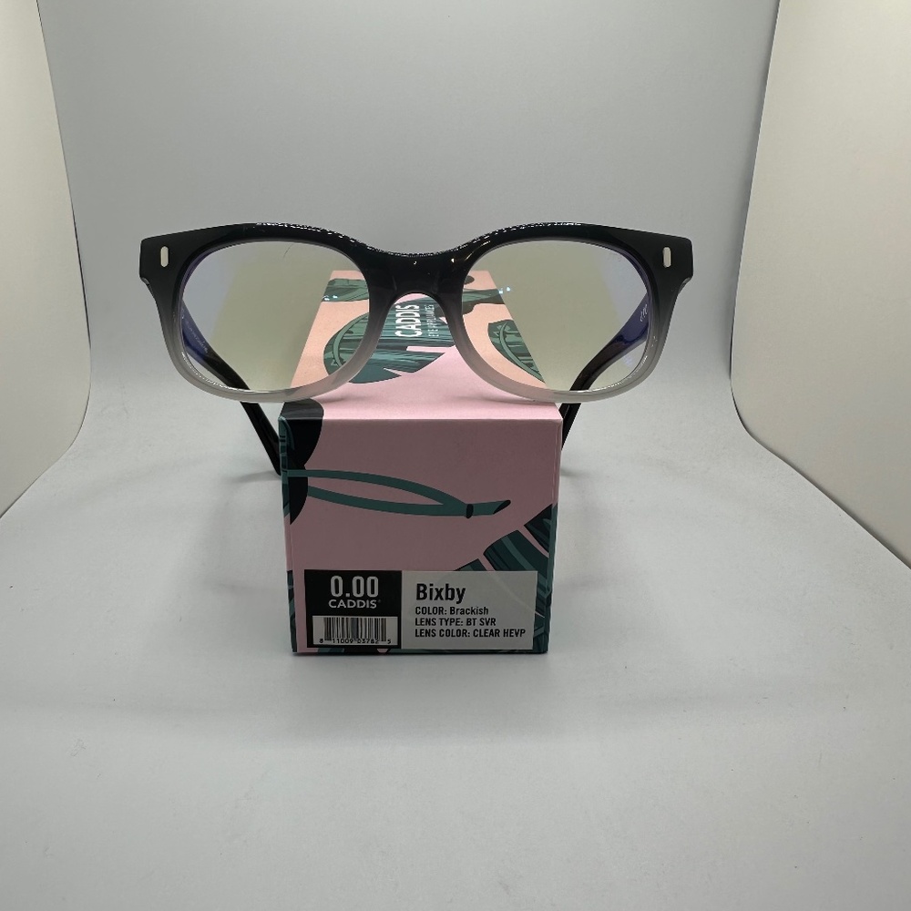 NWT Caddis Readers - Bixby in Brackish Grey Fade. 0.0x Magnification